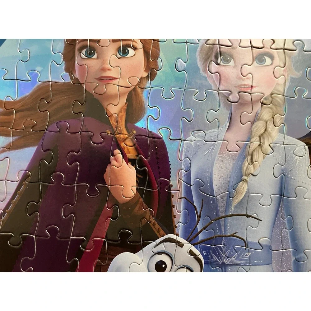 Disney Frozen 2 Movie ~199 Piece Metallic Foil Puzzle ELSA, ANNA, Kristoff